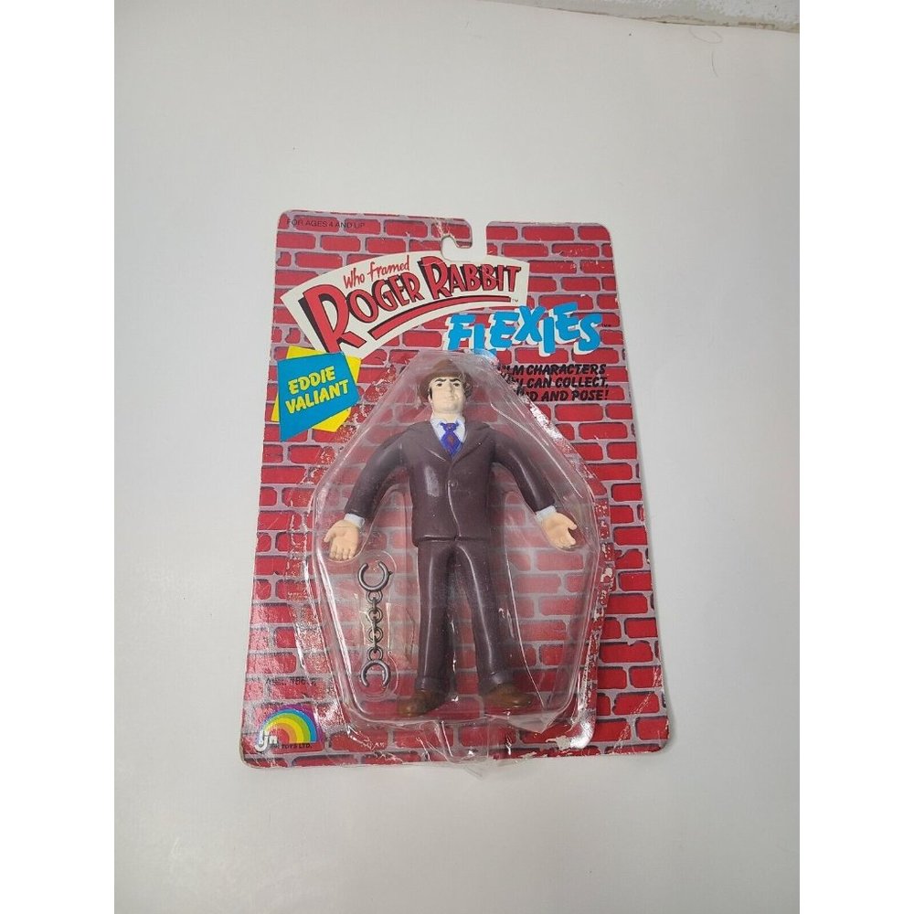 Who Framed Roger Rabbit Eddie Valiant Flexies NEW Sealed 1988 LGN Toy Figure